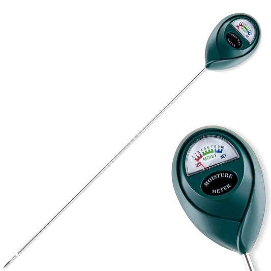 Tennedriv Green Long Probe Soil Moisture Meter for Outdoor Plants, Plant Water Meter for Outdoor Plants,Plant Moisture Meter for Indoor Plants and Outdoor Plants, No Batteries Required-VerdiqueGarden