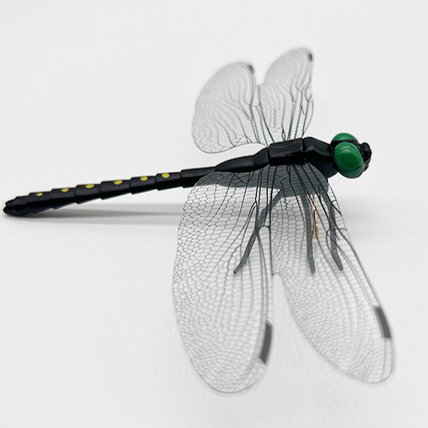 20 Pcs Dragon Fly Clips for Bugs Repellent, 3D Artificial Dragonfly Hat Clip, Dragonfly Garden Decor (20, Black*20 Pcs)-VerdiqueGarden