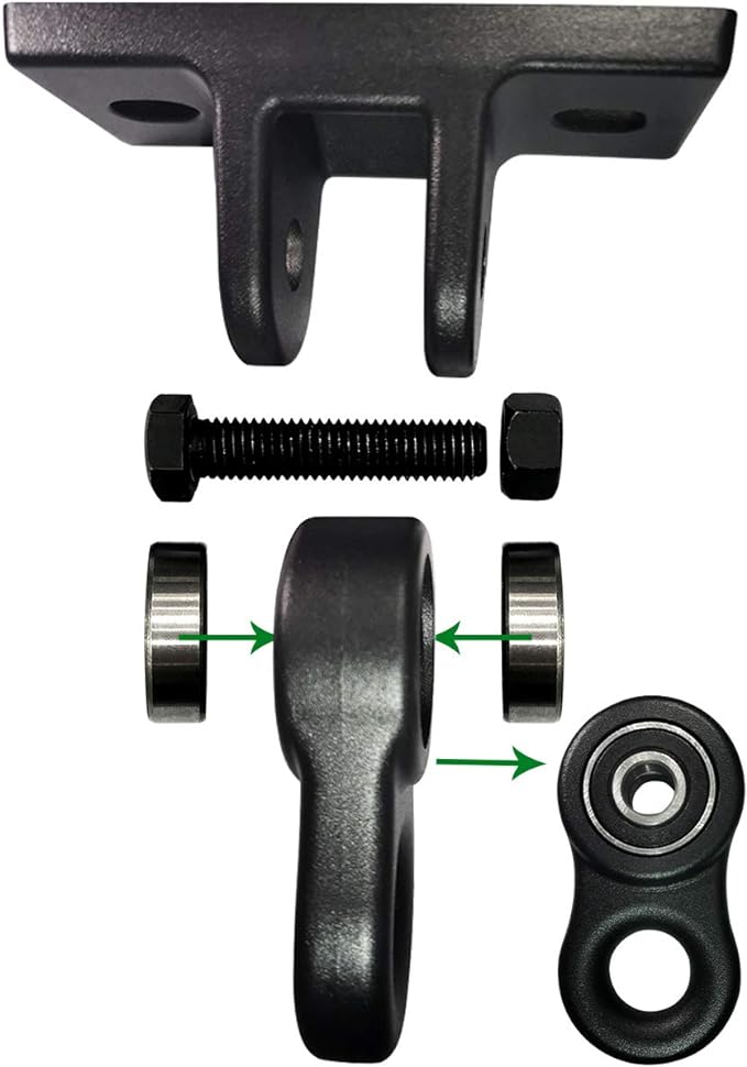 Heavy Duty Black Swing Hangers Screws Bolts Included Over 5000 lb Capacity Playground Porch Yoga Seat Trapeze Wooden Sets Indoor Outdoor 2 Pack-VerdiqueGarden