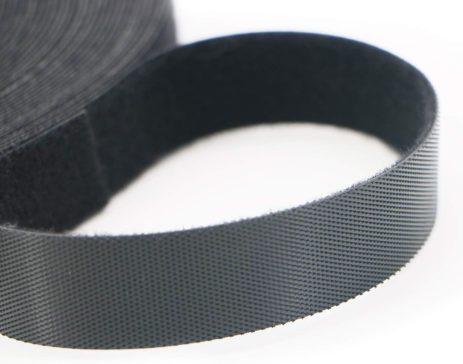 Pasow fastening tape Cable Tie Double Side Nylon Power Wire Management 3/4Inch 1 Roll Hook (10 Yards, Style 2)-VerdiqueGarden