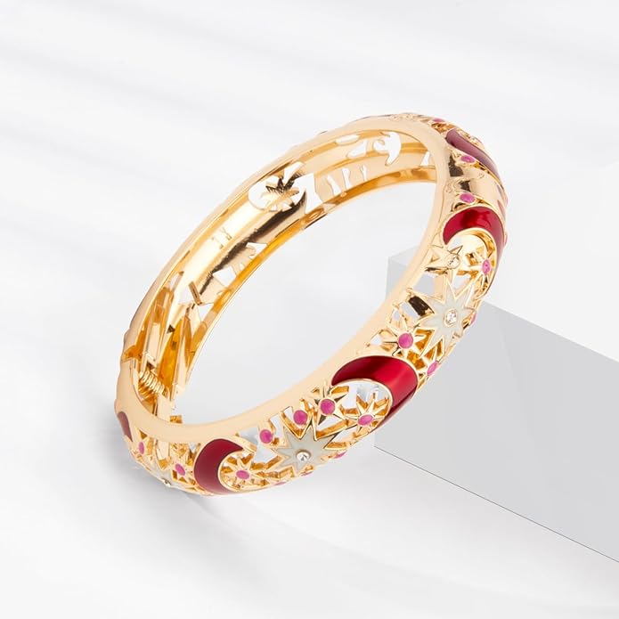 wynameleri Vintage Cloisonne Jewelry Gorgeous Rhinestone Handcrafted Bracelets Enamel Flower Bird Hinged Cuff Bangles Gifts 88A