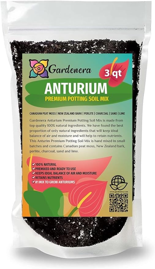 Anthurium Soil - Ideal Formula for Healthy and Vibrant Anthurium Growth - 3 QUARTS-VerdiqueGarden