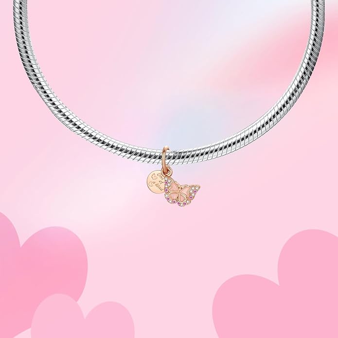 Bible Family Mom Wife Love Heart Dangle Charm 925 Sterling Silver Charms fits Bracelets and Necklace Pendant Bead Charms Jewelry Present for Women Family Friends