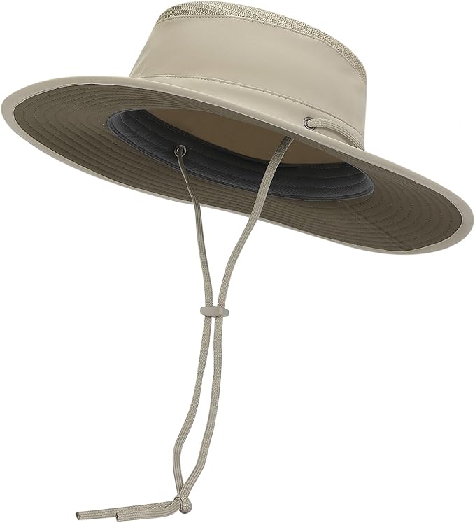 Cimarron Wide Brim Safari Sun Hat for Women & Men – UPF 50+ Outdoor Fishing Hat | Hiking, Running Travel Sun Protection Hat-VerdiqueGarden