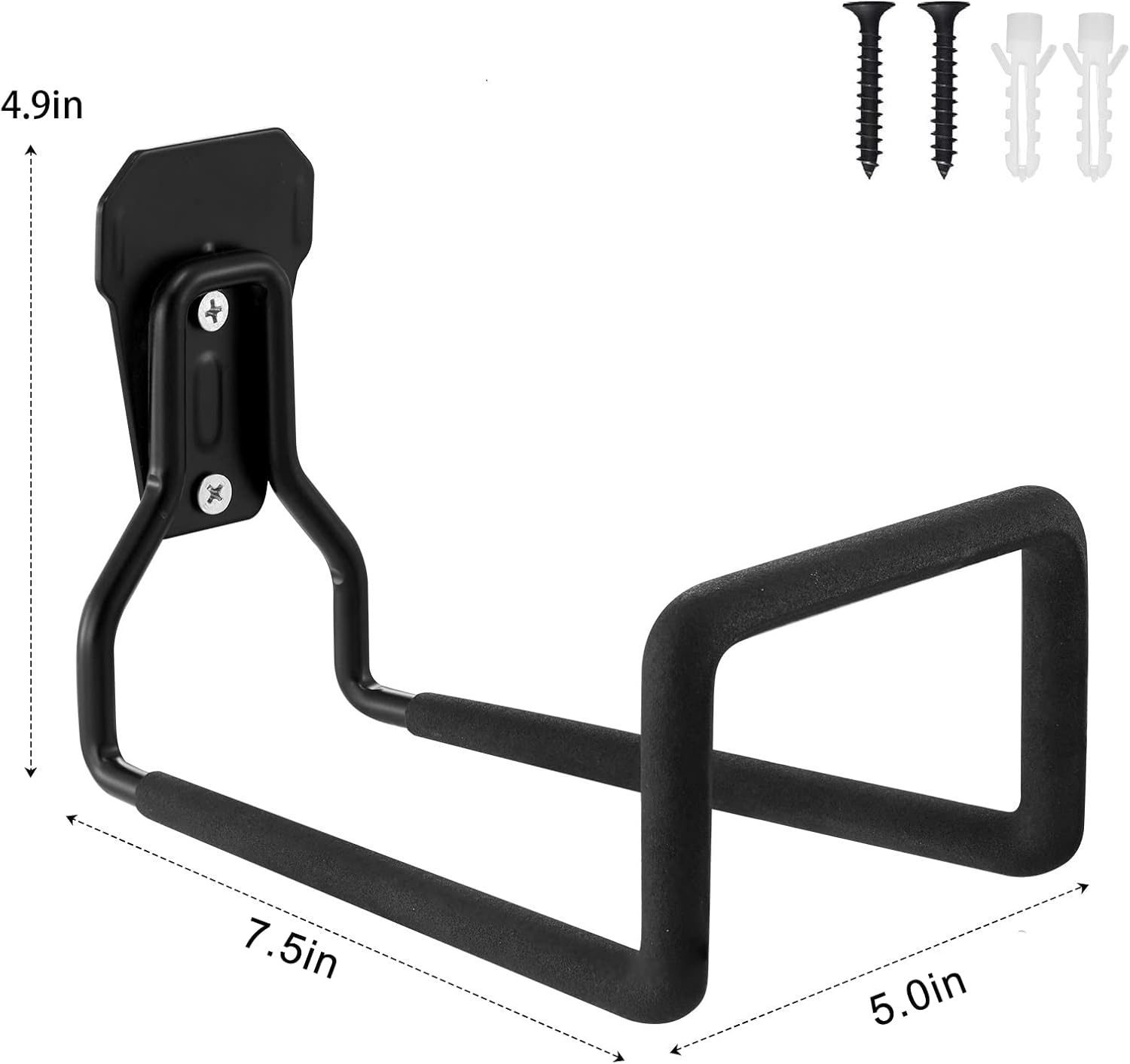 Hose Hanger, Heavy Duty Metal Hose Holder Wall Mount, Hook for Garden Hose/Expandable Hose/Hose Reel/Water Hose/Pocket Hose/Flexable Hose/Magic Hose 100 Ft-VerdiqueGarden