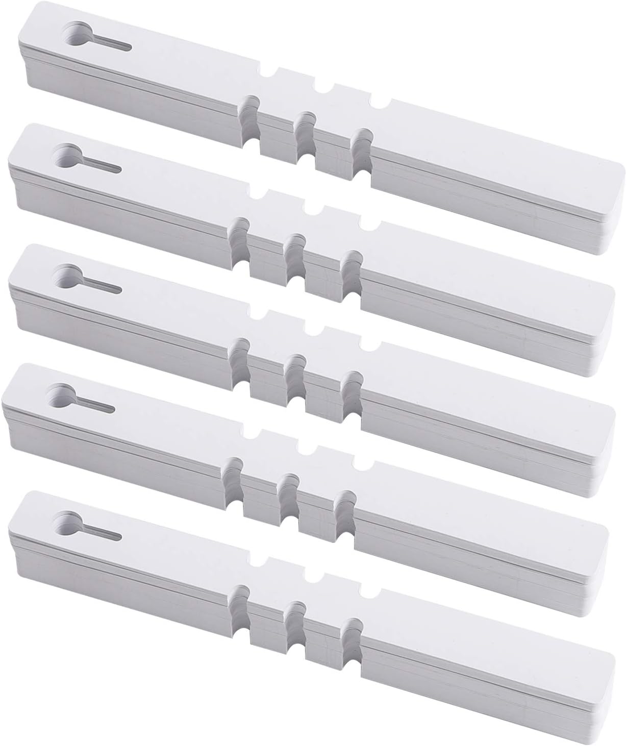 KINJOEK 1200 PCS White Plant Labels Tags, Plastic Adjustable Wrap Around Waterproof Hanging Garden Tree Name Tags, 2x20cm Strip Plant Tag for Identifying Various Outdoor Nursery Plants Flowers-VerdiqueGarden