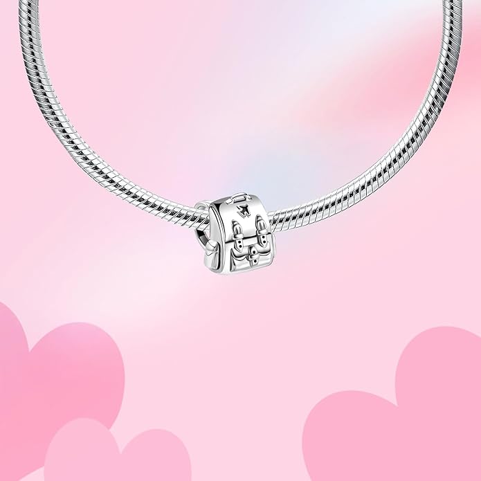 Bible Family Mom Wife Love Heart Dangle Charm 925 Sterling Silver Charms fits Bracelets and Necklace Pendant Bead Charms Jewelry Present for Women Family Friends