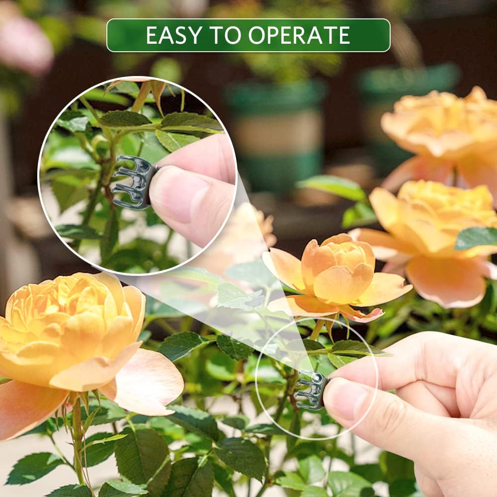 Orchid Clips, ARRITZ 100pcs Garden Plant Clips for Vines Flowers Keep Stems Vines Flowers Grow Upright-VerdiqueGarden