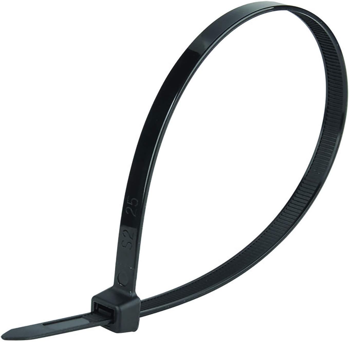 Superun Heavy Duty Zip Ties 8 Inch, 50 Lbs Tensile Strength Selflocking Wire Ties (Industrial Grade Cable Ties) Pack of 100 Black-VerdiqueGarden