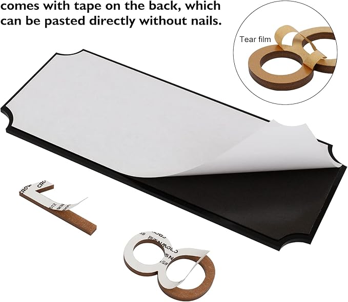 House Numbers for Outside, Address Plaques, Mailbox Numbers, Two Sets of Numbers from 0-9, Personalized Address Signs for House, Mailbox, Apartment, Office, Hotel, Classroom, Garden. Decorative Numbers Plaque.-VerdiqueGarden