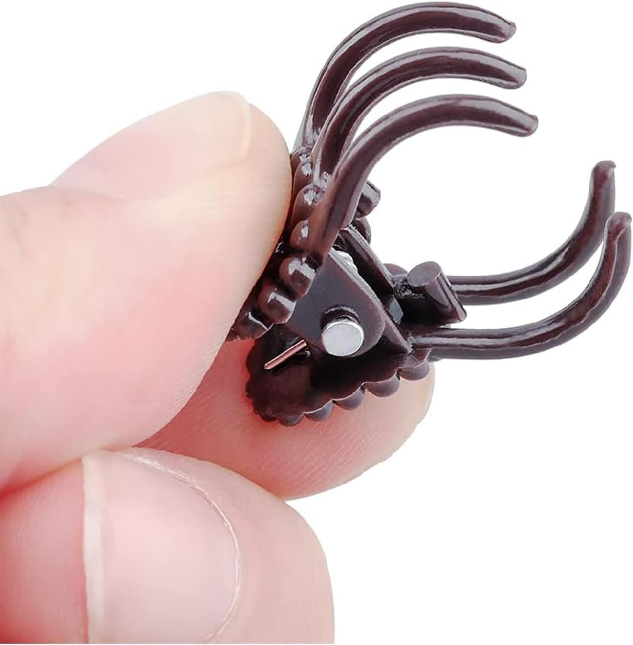 100Pcs Large Plant Clip,Daisy Garden Flower Plant Clip,for Orchids Vine Clip Support Stem Vine Upright Growth (Brown)-VerdiqueGarden