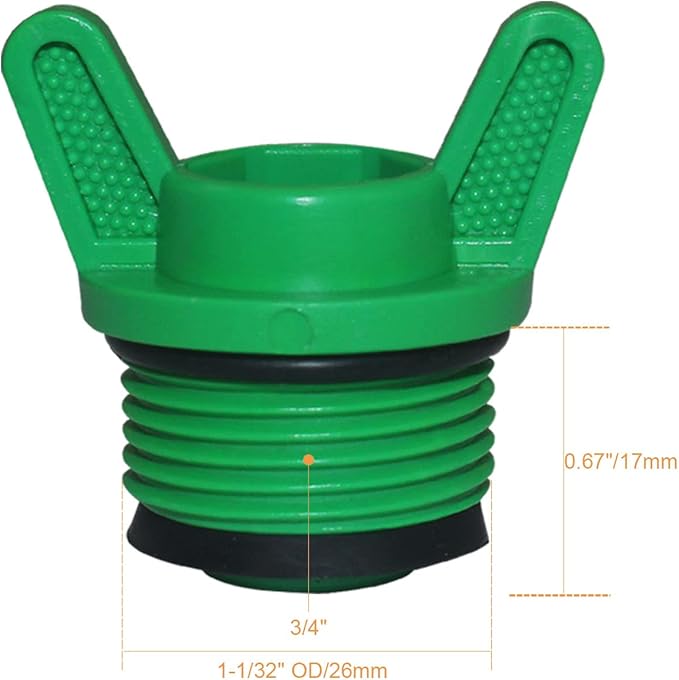 10 Pieces PT Male Thread PPR Pipe Plug Garden Irrigation Tubing Stopper Drain Plugs Caps for Garden Lawn Irrigation Watering Equipment (3/4 inch)-VerdiqueGarden