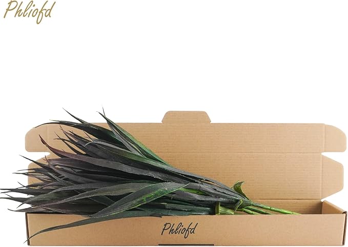 32 Pcs Artificial Grass Fake Plants 17.3in Outdoor Plants UV Resistant Faux Greenery Stems Fake Grass for Home Window Garden Office Patio Pathway Front Porch Halloween Décor Green & Black-VerdiqueGarden