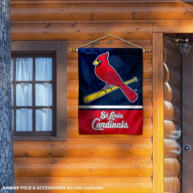 WinCraft St. Louis Cardinals Two Sided House Flag-VerdiqueGarden