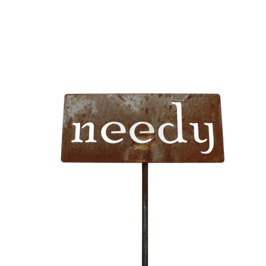 Classic Metal Garden Markers 19 Inches Tall (needy, Naturally Rusted)-VerdiqueGarden