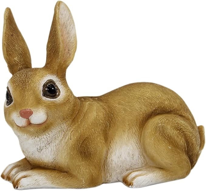 Hide a Key Rabbit Figurines Bunny Statue Polyresin Rabbit Ornament Rabbit Outdoor Garden Statue-VerdiqueGarden