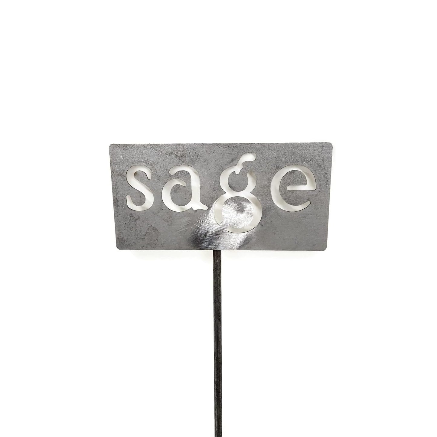 Classic Metal Garden Markers 19 Inches Tall (sage, Raw, Unfinished Steel (will rust with time))-VerdiqueGarden