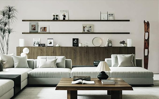 Dimoon 590''x17.7'' White Peel and Stick Wallpaper Contact Paper Modern Self Adhesive Wall Paper Removable Renter Friendly Textured Solid Color Shelf Cabinet Vinyl Roll (590''x17.7'',Off-White)-VerdiqueGarden