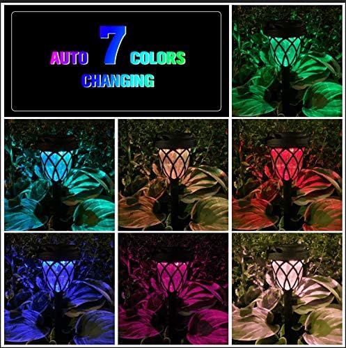 10 Pack Color Changing Solar Lights Outdoor Decorative for Garden Pathway Walkway, Solar Outdoor Decorations for Patio Garden Christmas.-VerdiqueGarden