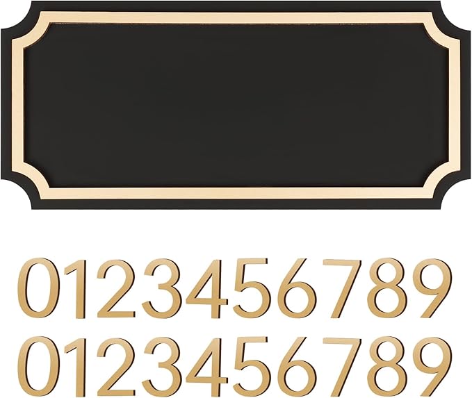 House Numbers for Outside, Address Plaques, Mailbox Numbers, Two Sets of Numbers from 0-9, Personalized Address Signs for House, Mailbox, Apartment, Office, Hotel, Classroom, Garden. Decorative Numbers Plaque.-VerdiqueGarden