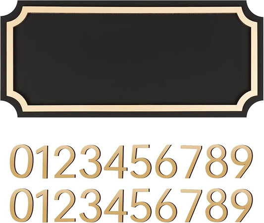House Numbers for Outside, Address Plaques, Mailbox Numbers, Two Sets of Numbers from 0-9, Personalized Address Signs for House, Mailbox, Apartment, Office, Hotel, Classroom, Garden. Decorative Numbers Plaque.-VerdiqueGarden