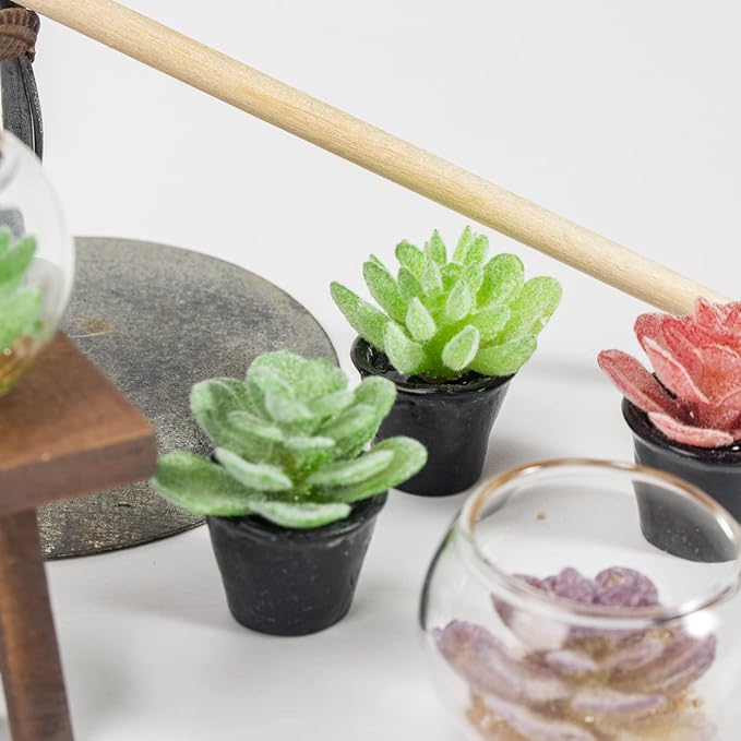 Bbiamsleep Fairy Garden Accessories 1/12 Scale Miniature Scene Fairy Garden Farm and Plant Fairy Garden Kit Outdoor Micro Landscape Decoration(Set of 9)-VerdiqueGarden