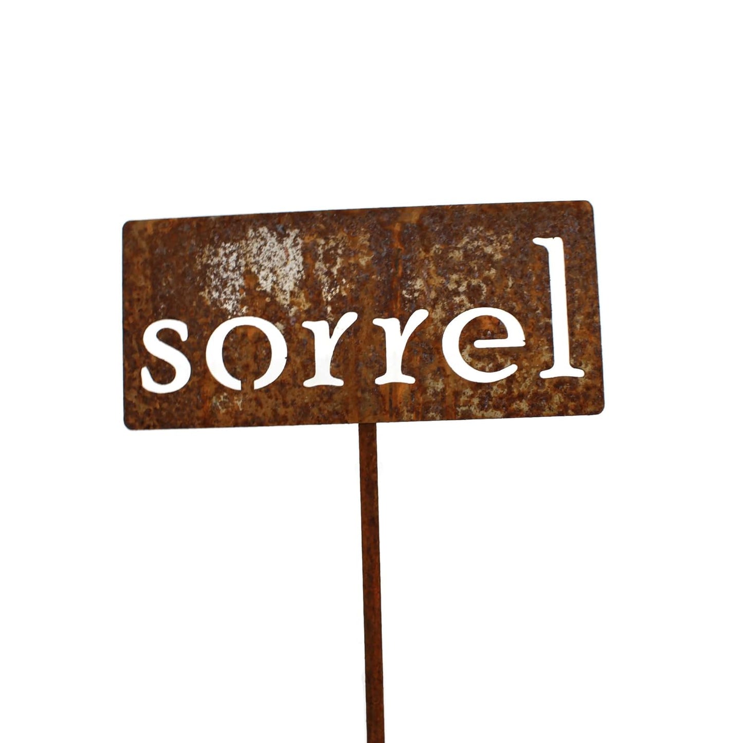 Classic Metal Garden Markers 19 Inches Tall (sorrel, Naturally Rusted)-VerdiqueGarden