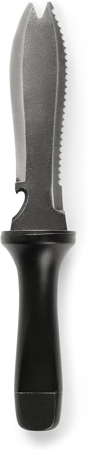 Hori Hori Garden Knife, Traditional Japanese Weeding Tool with ergonomic wooden handle. Hori garden tool with 7'inch blade with case. (Weeder blade)-VerdiqueGarden