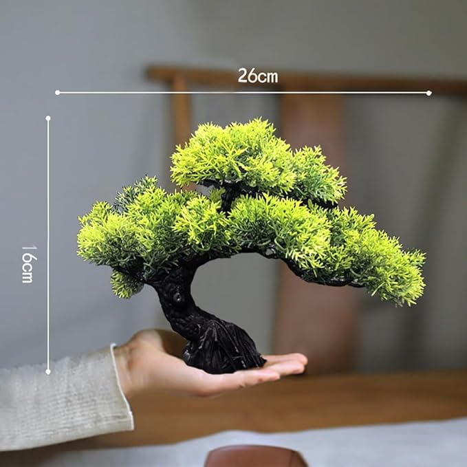 Ryoma Artificial Pine Tree Set Simulated Bonsai Features Ornaments Chinese - Style Desktop Screen Ornament 2 Set-VerdiqueGarden