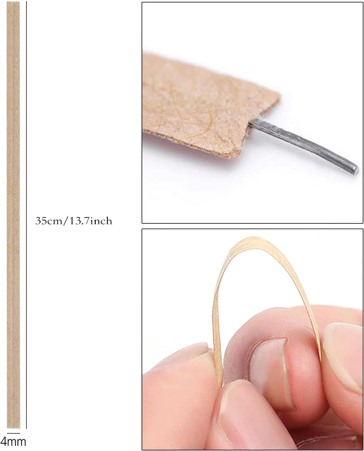 1000 Pcs Twist Ties, Kraft Paper Twist Ties Plant Ties Reusable Bread Ties for Party Cello Candy Coffee Treat Bags Cake Pops (13.8'')-VerdiqueGarden