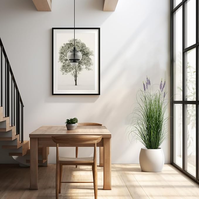 Artificial Plant 5ft Tall Artificial Lavender Plant,Faux Plants Indoor Home Decorative Artificial Plants & Flowers in Pot Fake Plant, House Plant Indoor-VerdiqueGarden