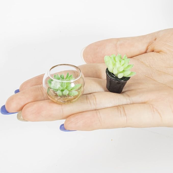 Bbiamsleep Fairy Garden Accessories 1/12 Scale Miniature Scene Fairy Garden Farm and Plant Fairy Garden Kit Outdoor Micro Landscape Decoration(Set of 9)-VerdiqueGarden