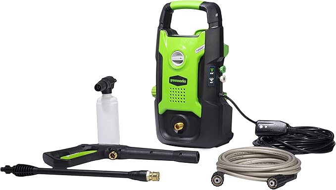 Greenworks 1500 PSI 1.2 GPM Pressure Washer (Upright Hand-Carry) PWMA Certified-VerdiqueGarden