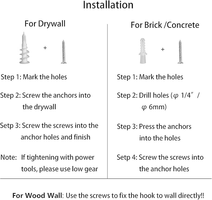Ceiling Hooks for Hanging Plants-Metal Heavy Duty Wall Mounted Hangers for Hanging Bird Feeders, Planters, Wind Chimes, Include Professional Drywall Anchors (Pure White) 3 Pack-VerdiqueGarden