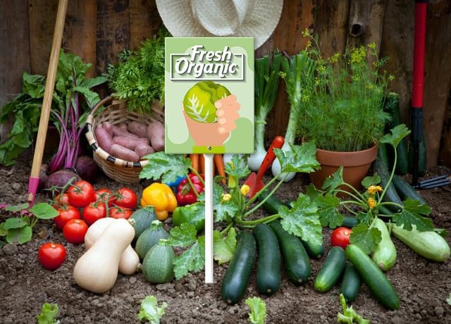 Eveokoki Aluminum Seed & Plant Labels - Plant Markes for Seedlings-Plant Tags for Pots - Garden Signs for Vegetable - Durable Markers for Plants Outdoor Waterproof - Garden Decor for Farmhouse-VerdiqueGarden