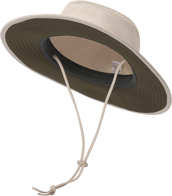 Cimarron Wide Brim Safari Sun Hat for Women & Men – UPF 50+ Outdoor Fishing Hat | Hiking, Running Travel Sun Protection Hat-VerdiqueGarden