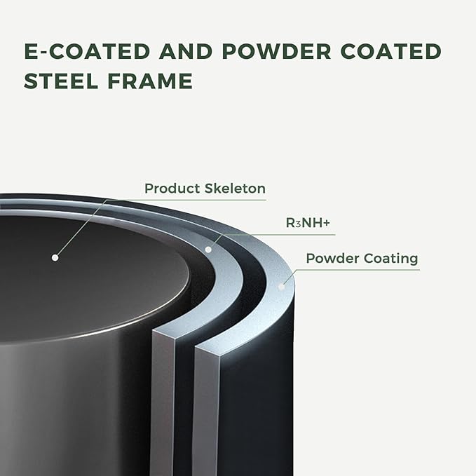 Grand patio 52" Farmhouse Outdoor Bench, Garden Benches with Rust Free Metal Powder Coated Frame and Aluminum Backrest, Faux Wood Grain Finish Frame Patio Bench for Front Porch, Weathered Grey-VerdiqueGarden