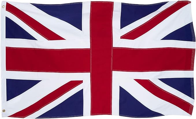Homissor British Flag 5x8 Union Jack England Flags Embroidered Sewn Stripes Large United Kingdom UK Flag Heavy Duty Outdoor-VerdiqueGarden