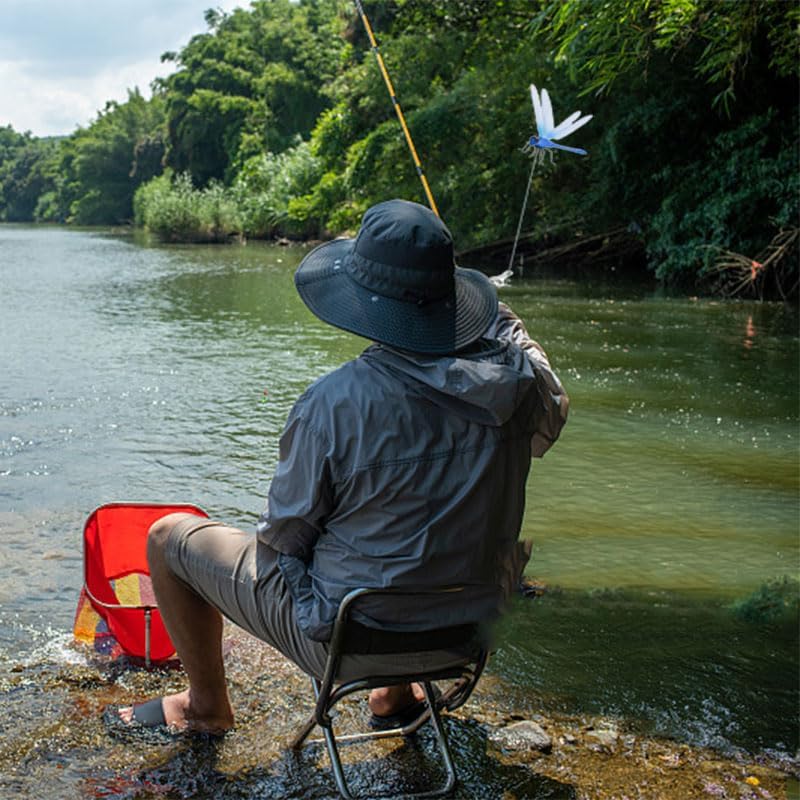 Spiritlele 12 PCS Fake Dragonfly Clip Colorful Hat Clip 3D Dragonfly Garden Decor for Patio Outdoor Indoor-VerdiqueGarden