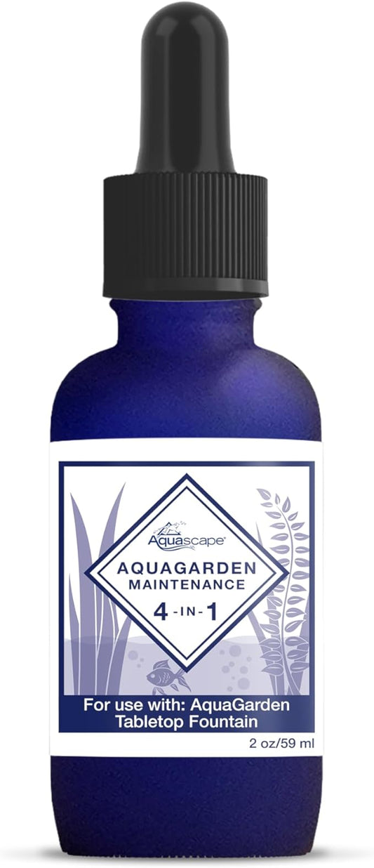 Aquascape AquaGarden Tabletop Fountain Maintenance Water Treatment, 4-in-1, 2 oz, 96097-VerdiqueGarden