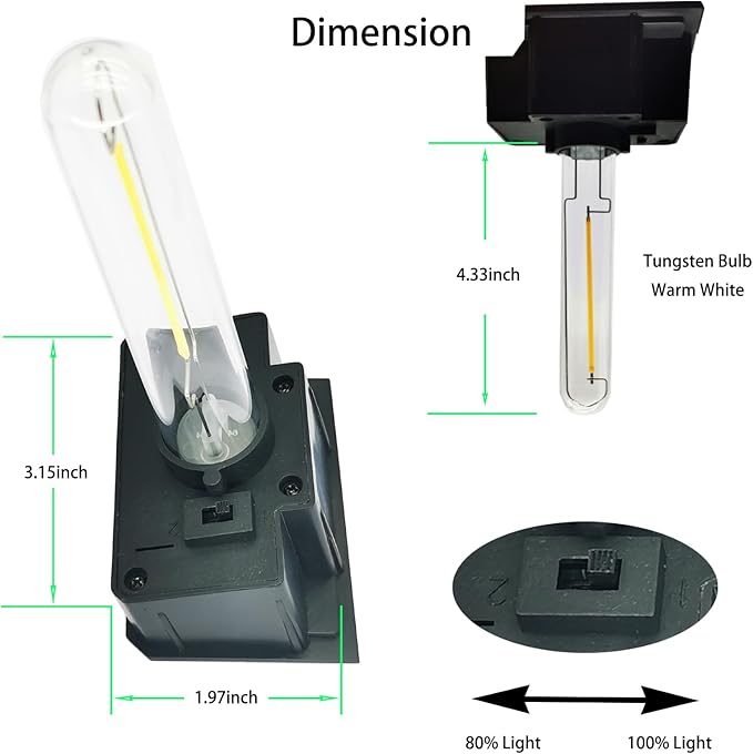 GOODFOEVER 4 Pack Solar Lights for Outdoor Fence and Wall, Waterproof-VerdiqueGarden