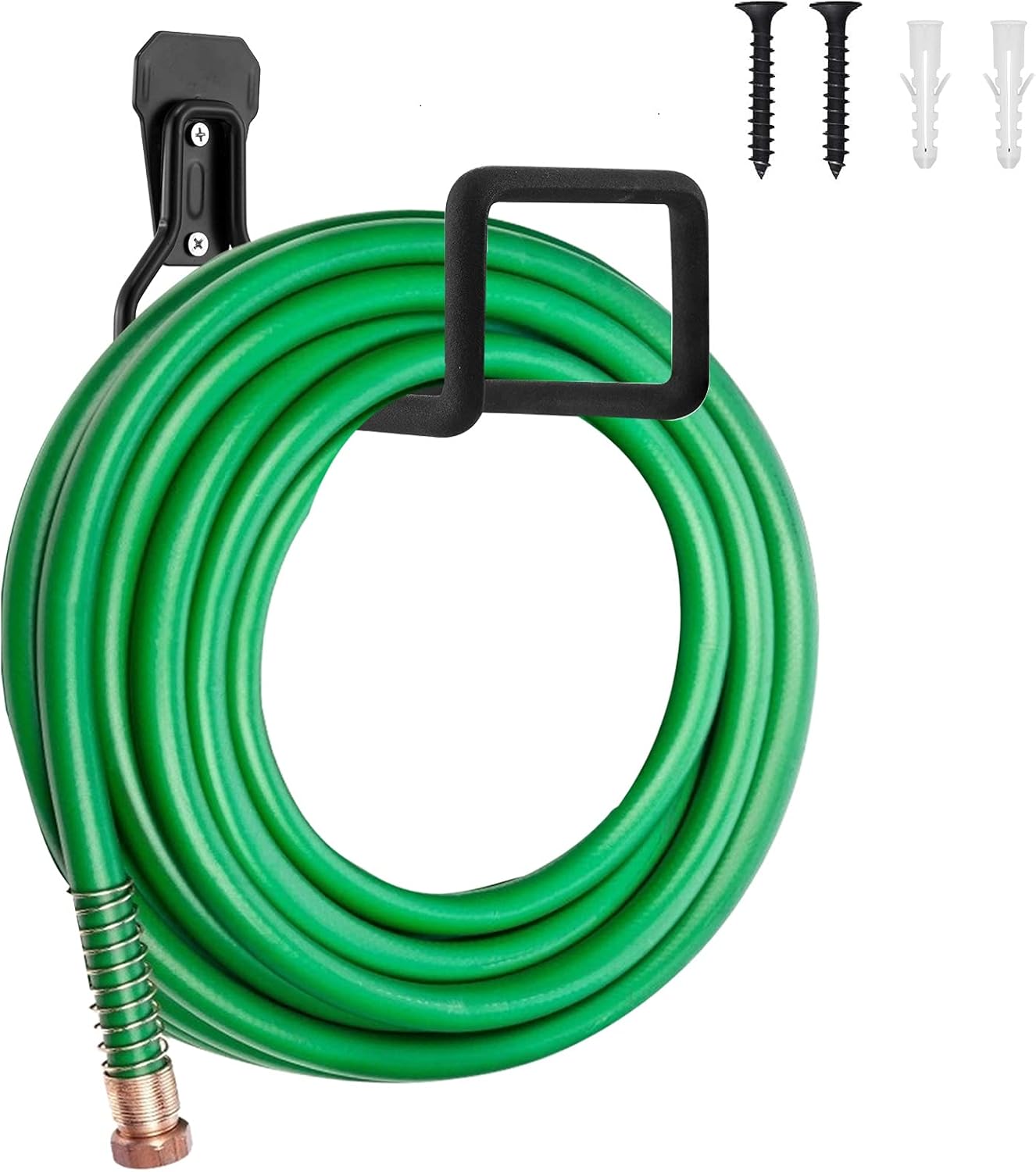 Hose Hanger, Heavy Duty Metal Hose Holder Wall Mount, Hook for Garden Hose/Expandable Hose/Hose Reel/Water Hose/Pocket Hose/Flexable Hose/Magic Hose 100 Ft-VerdiqueGarden