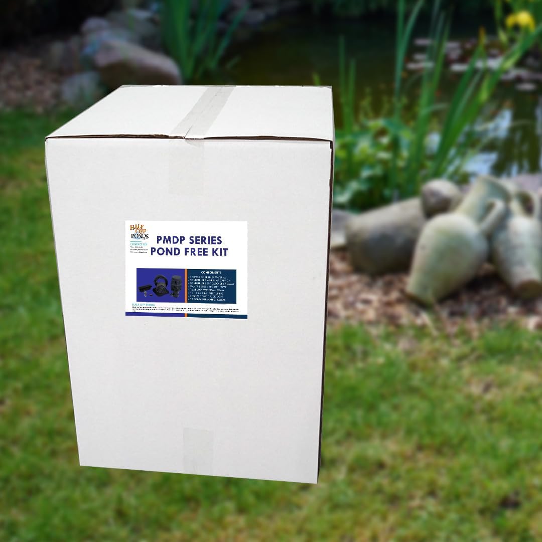 HALF OFF PONDS Pond Free Cascade 4100 Waterfall Kit with MatrixBlox, 15' x 20' PVC Liner and 4,100 GPH Pump - PVCPMDPB4-VerdiqueGarden