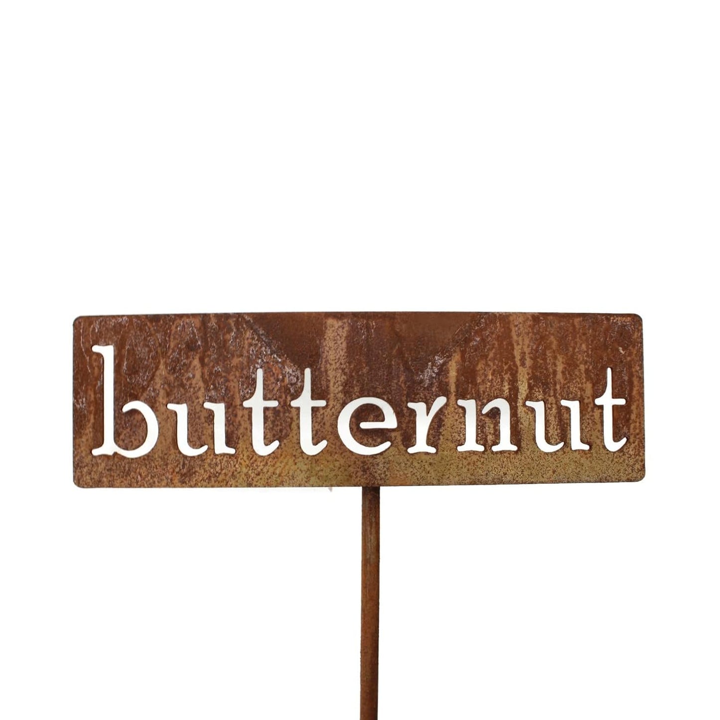 Classic Metal Garden Markers 19 Inches Tall (butternut, Naturally Rusted)-VerdiqueGarden