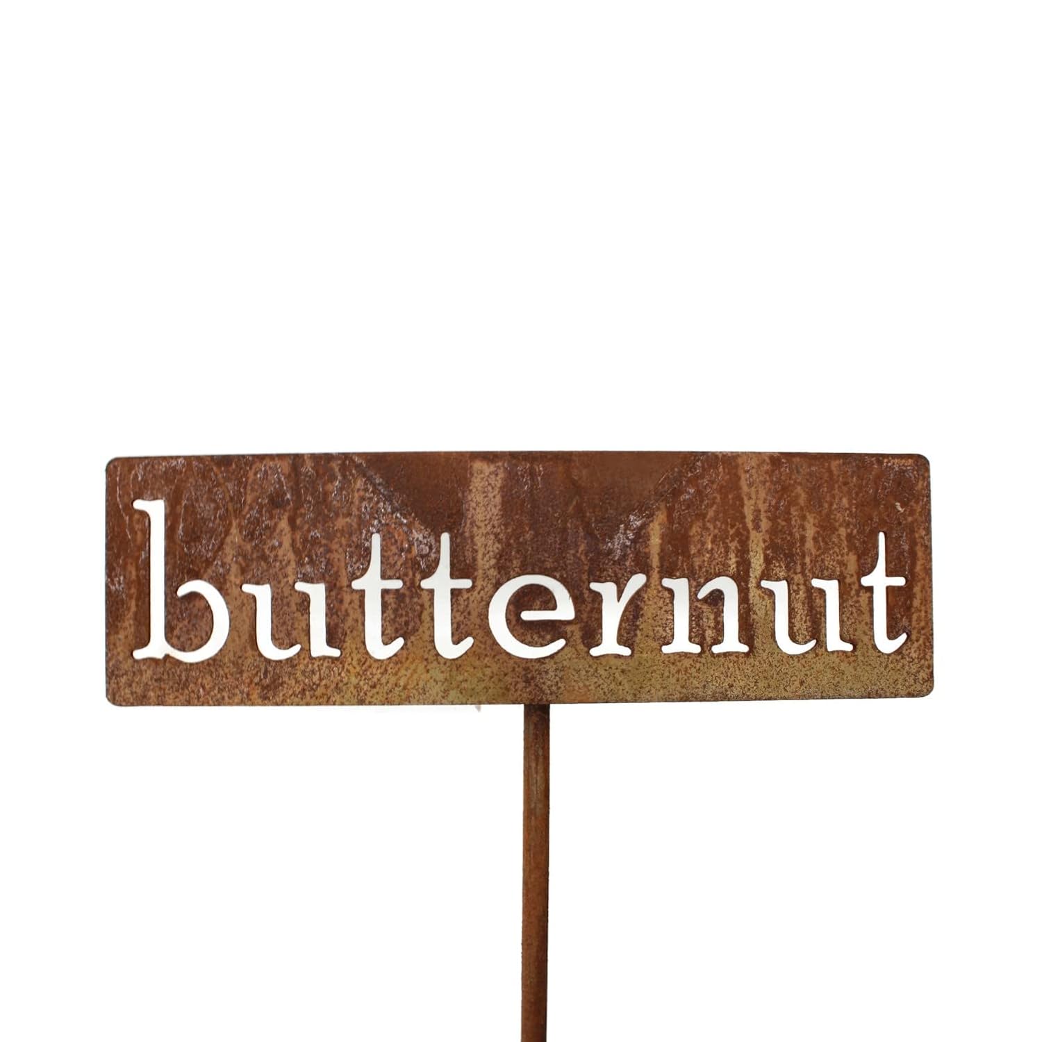 Classic Metal Garden Markers 19 Inches Tall (butternut, Naturally Rusted)-VerdiqueGarden