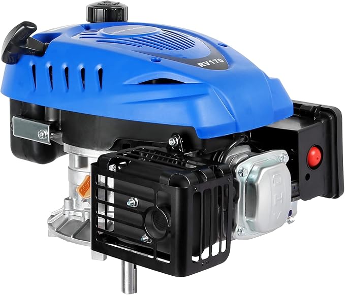 BILT HARD Gas Engine Vertical Shaft, 173cc 4.4 HP 4-Stroke Gas Motor, Replacement Engine for Lawn Mower, EPA & CARB Compliant-VerdiqueGarden