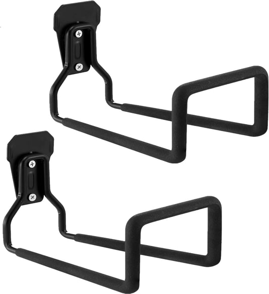 Hose Hanger 2 Pack, Heavy Duty Metal Hose Holder Wall Mount, Hook for Garden Hose/Expandable Hose/Hose Reel/Water Hose/Pocket Hose/Flexable Hose (100 Ft)-VerdiqueGarden