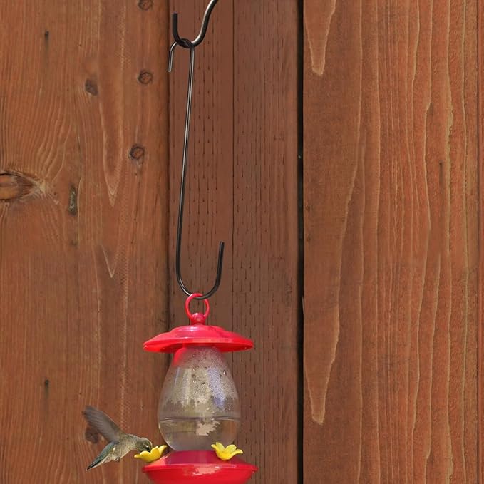 Vindar 3 Pack 12 Inches Bird Feeder Hook Extra Large S Hooks Heavy Duty Hooks Hangers for Tree Branch, Bird Feeder, Hummingbirds Feeders, Bird House, Office, Wind Chimes, Lanterns, Gardening Tools-VerdiqueGarden