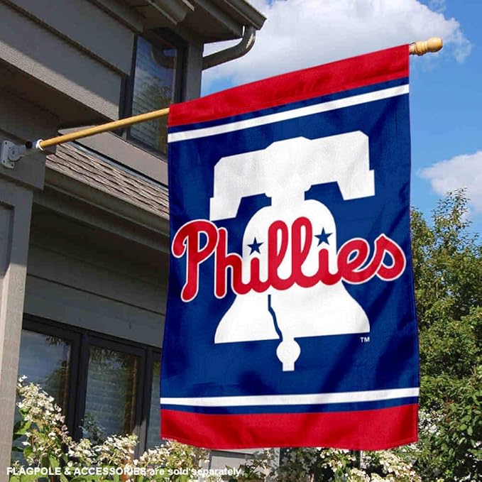 WinCraft Philadelphia New Bell Double Sided House Flag-VerdiqueGarden