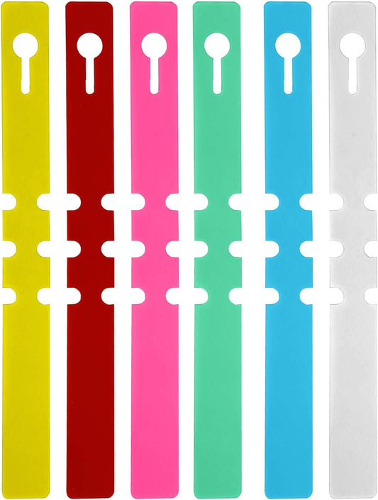 KINJOEK 1200 PCS 6 Colors Plant Labels, PVC Plant Tags for Garden Adjustable Waterproof Plant Tags-VerdiqueGarden